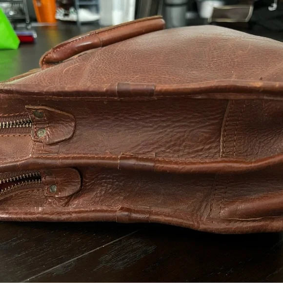 Will Leather Goods - Men's Hank Portfolio Briefcase, Brown